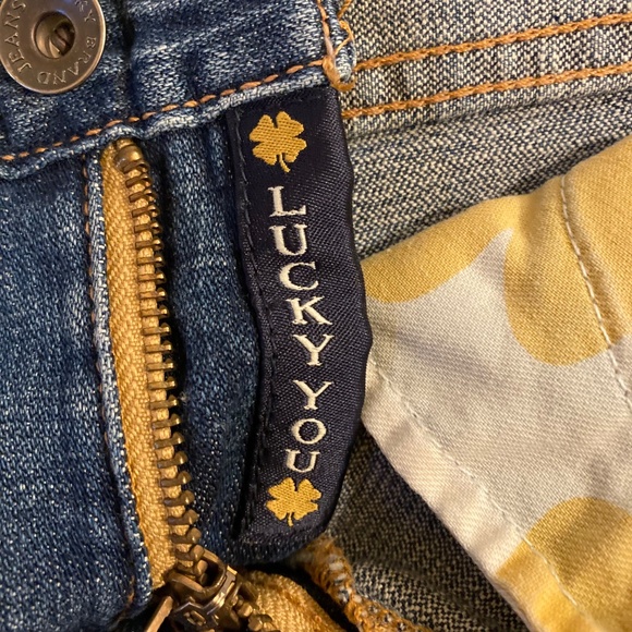 LUCKY Brand Dark Wash Jean Bermuda Shorts Size 4/27 - Picture 9 of 14